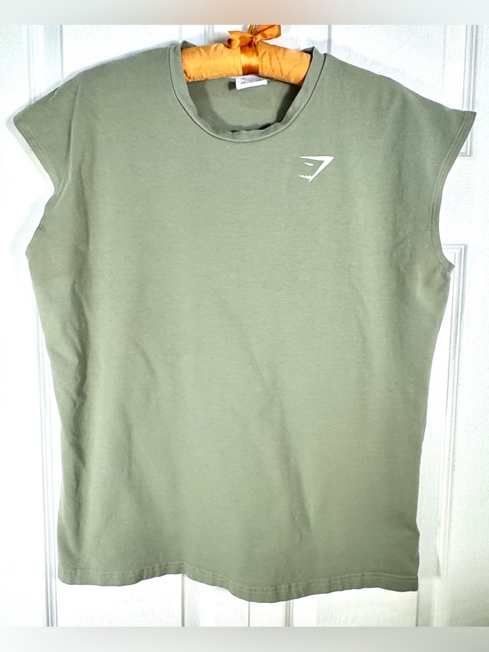Gymshark Critical Cut-Off Sleeveless Tee Sage Green Men’s M